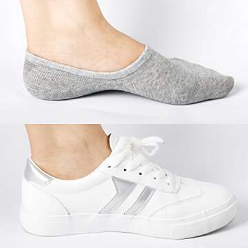 DIBAOLONG Women's Non Slip No Show Socks for Comfort