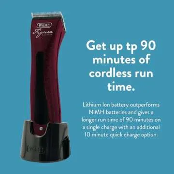 Wahl Professional Animal Figura Pet, Dog, Cat, and Horse Cordless Clipper Kit - Red