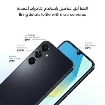 Samsung Galaxy A16 4G LTE (128GB + 4GB) International Model SM-A165F/DS Factory Unlocked 6.7" Dual Sim 50MP Dual Camera (Black)