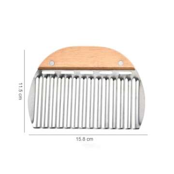 Rpanle Stainless Steel Crinkle Cutter for Veggies and Fruits