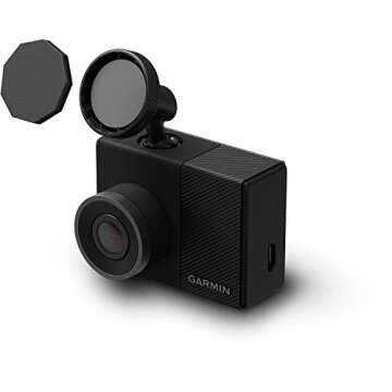 Garmin Dash Cam 45, 1080p 2.0" LCD Screen, Extremely Small GPS-enabled Dash Camera with Loop Recordi...