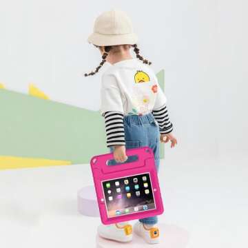 AVAWO Kids Case for 9.7" iPad 2 3 4 - Lightweight & Shock-Proof