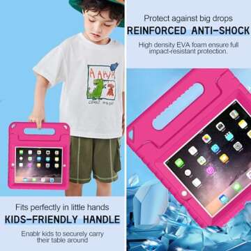 AVAWO Kids Case for 9.7" iPad 2 3 4 - Lightweight & Shock-Proof