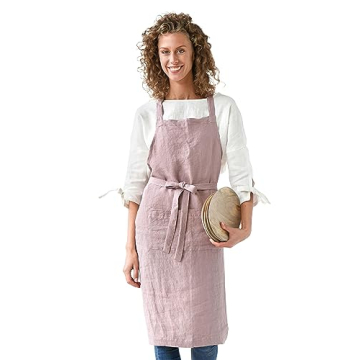 Stylish MagicLinen 100% Linen Apron for Kitchen Parties