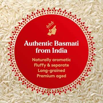 Authentic Royal - Naturally Aged Long Grain Indian White Basmati Rice - 15 lbs