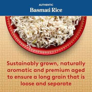 Authentic Royal - Naturally Aged Long Grain Indian White Basmati Rice - 15 lbs