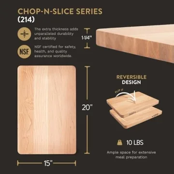 John Boos Chop-N-Slice Wood Cutting Board - 20"x15"