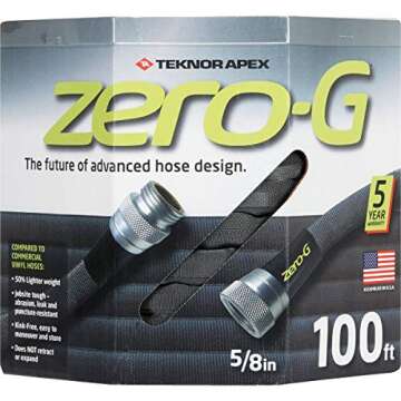 Apex 4001-100 5/8" X 100' Zero-G Lightweight Ultra Flexible Durable Kink-Free Garden Hose