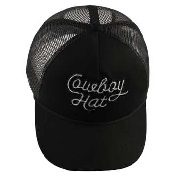 Trendy Cowboy Trucker Hat for Summer Adventures