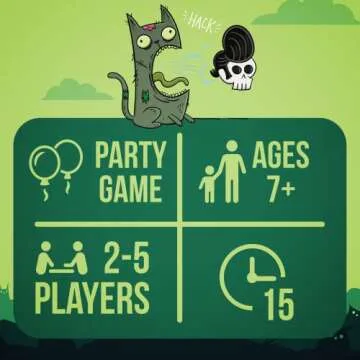 Exploding Kittens Presents Zombie Kittens - Fun Family Card Games for Adults Teens & Kids for Night ...