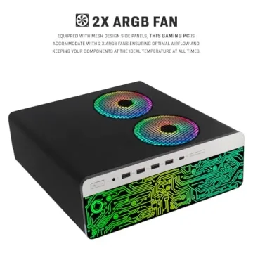 HP Gaming PC – AMD Pro A10-9700, 8GB RAM, RGB Accessories