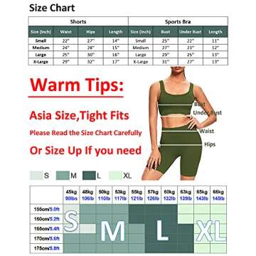 Buscando Ribbed Yoga Outfits Workout Sets for Women 2 Piece Shorts Seamless High Waist Leggings Sports Bra Crop Top Gym Sets