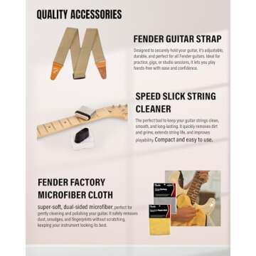 Fender Standard Stratocaster Bundle - Olympic White Guitar