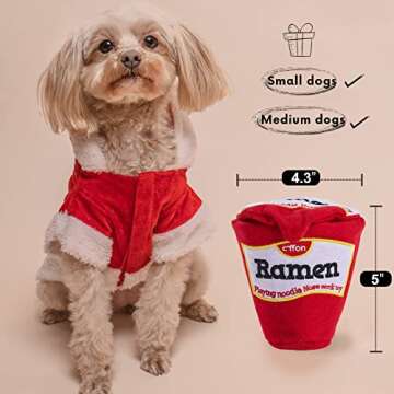 CHEWFFON Dog Puzzle Toy, Interactive & Enriching Snuffle Game for Small & Medium Dogs, Durable Hide and Seek Crinkle Toy, Treat Dispensing & Nose Work Fun