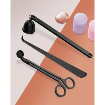 Ronxs Candle Accessory Set with Wick Trimmer and Snuffer