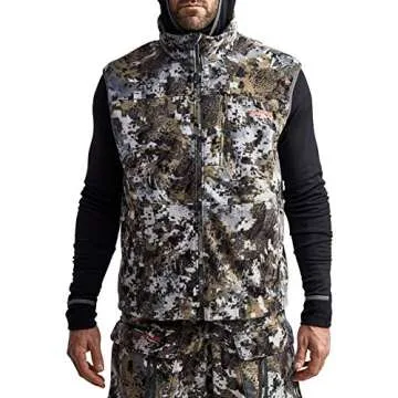 SITKA Gear Men's Stratus Windstopper Water Repellent Ultra-Quiet Fleece Hunting Vest, Elevated II, X...