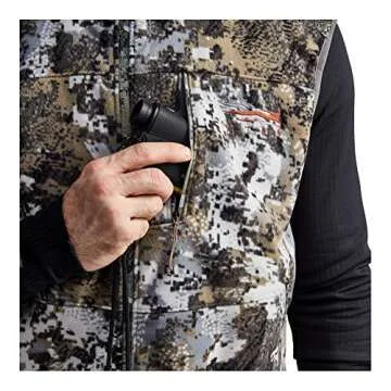 SITKA Gear Men's Stratus Windstopper Water Repellent Ultra-Quiet Fleece Hunting Vest, Elevated II, X-Large