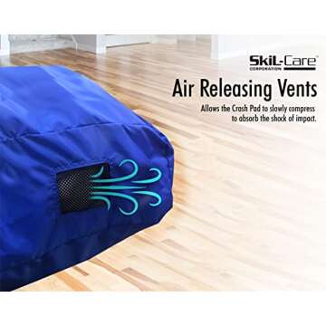 Skil-Care Multifunctional Crash Pad - 5' x 5', Durable and Safe Impact-Absorbing Cushion for Play, Therapy, and Sensory Integration - Ideal for Kids and Adults