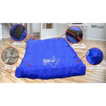 Skil-Care Multifunctional Crash Pad - 5' x 5', Durable and Safe Impact-Absorbing Cushion for Play, Therapy, and Sensory Integration - Ideal for Kids and Adults