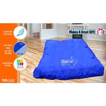 Skil-Care Multifunctional Crash Pad - 5' x 5', Durable and Safe Impact-Absorbing Cushion for Play, Therapy, and Sensory Integration - Ideal for Kids and Adults