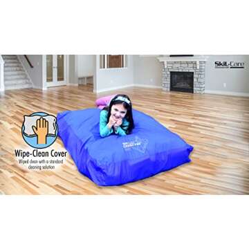 Skil-Care Multifunctional Crash Pad - 5' x 5', Durable and Safe Impact-Absorbing Cushion for Play, Therapy, and Sensory Integration - Ideal for Kids and Adults