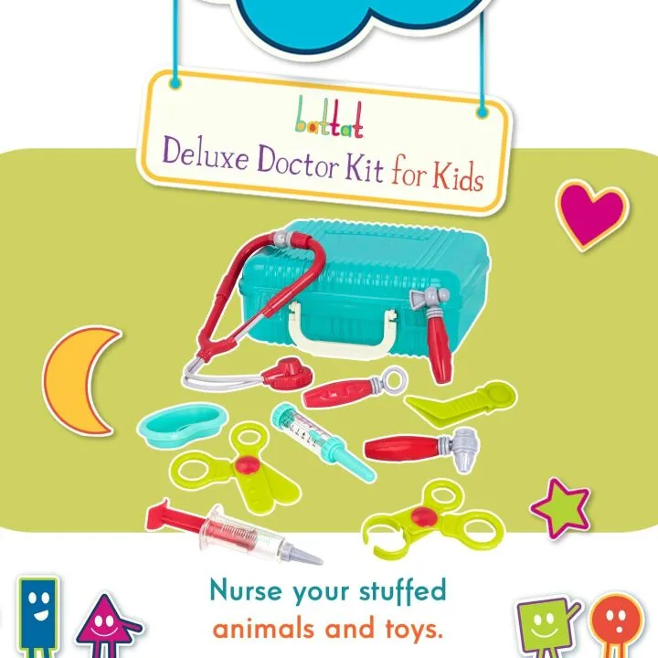 Deluxe Doctor Kit for Kids - 11 Pieces with Stethoscope