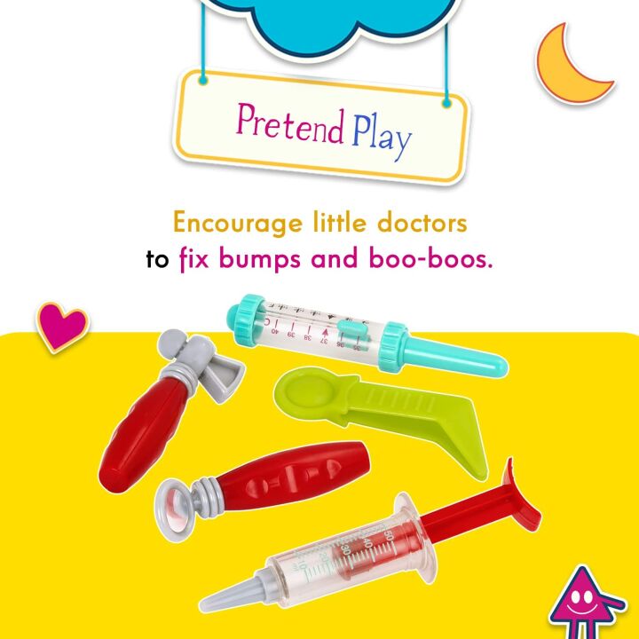 Deluxe Doctor Kit for Kids - 11 Pieces with Stethoscope