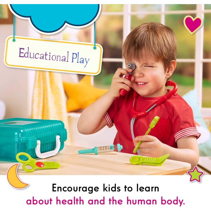 Deluxe Doctor Kit for Kids - 11 Pieces with Stethoscope