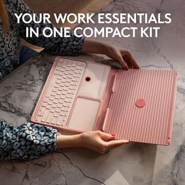 Logitech Casa Pop Up Desk Kit: Wireless, Ergonomic, Eco-Friendly