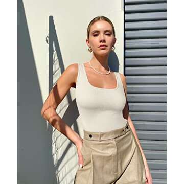 OQQ Women’s 3 Piece Layer Tops Set - Stylish & Comfortable