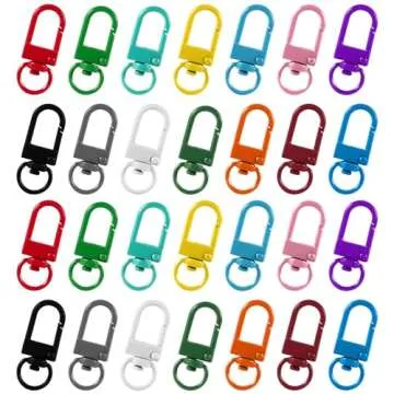 NQEUEPN 42pcs Colorful Metal Lobster Claw Clasps for Crafts
