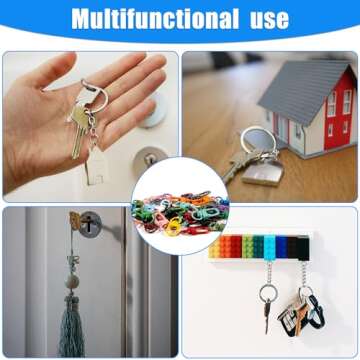 NQEUEPN 42pcs Colorful Metal Lobster Claw Clasps for Crafts