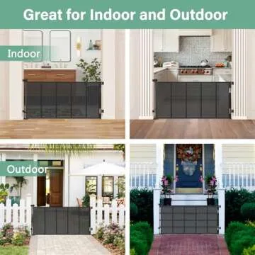 Versatile 26" Retractable Dog Gate for Kids and Pets