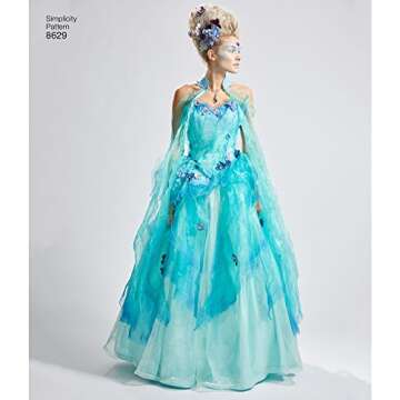 Simplicity 8629 Women's Fairy Halloween Costume Sewing Pattern, Sizes 14-22