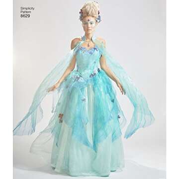 Simplicity 8629 Women's Fairy Halloween Costume Sewing Pattern, Sizes 14-22