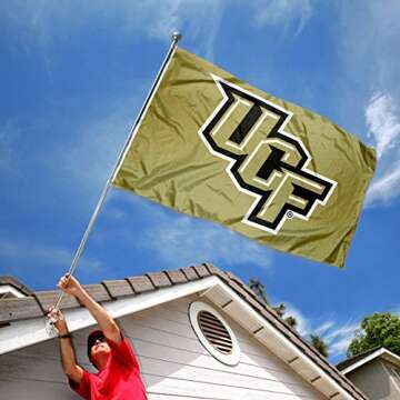 College Flags & Banners Co. Central Florida Knights Metallic Gold Flag