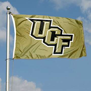 College Flags & Banners Co. Central Florida Knights Metallic Gold Flag