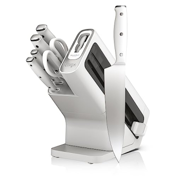 Ninja NeverDull 7-Piece Knife Set with Sharpener, White