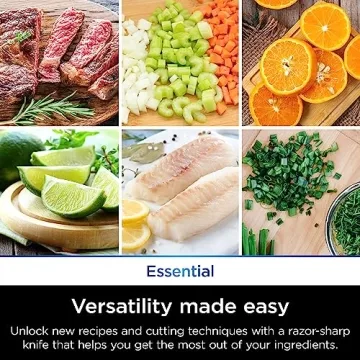 Ninja NeverDull 7-Piece Knife Set with Sharpener, White