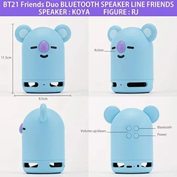 BT21 BTS Friends Duo Speaker & Cute Figure Set