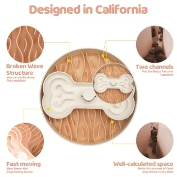 Puzzle Feeder Dog Bowl for Slow Eating & Enjoyment