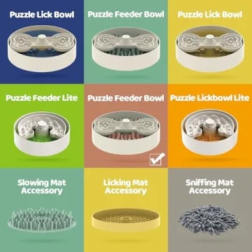 Puzzle Feeder Dog Bowl for Slow Eating & Enjoyment