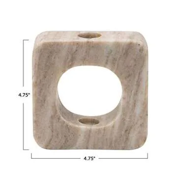 Bloomingville Marble Taper Candle Holder for Stylish Decor