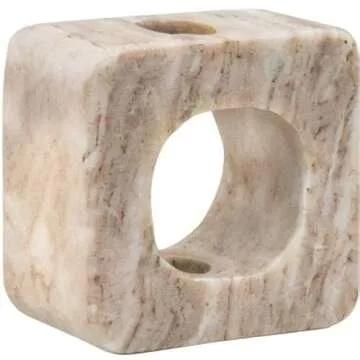 Bloomingville Marble Taper Candle Holder for Stylish Decor