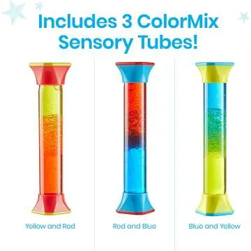 ColorMix Sensory Fidget Tubes - Set of 3 Toys
