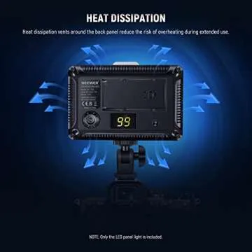 Neewer Dimmable 176 LED Video Light with 2-Pack 2600mAh Li-ion Battery and Dual USB Battery Charger Lighting Kit for Canon, Nikon and Other Digital SLR Cameras for Photo Studio Video Shooting