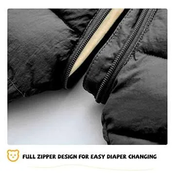 XMWEALTHY Baby Clothes Newborn Boy Girl Snowsuit Winter Coats Infant Jumpsuit Bodysuits Registry for Baby Essentials Stuff Shower Gift Black 0-3-6 Months