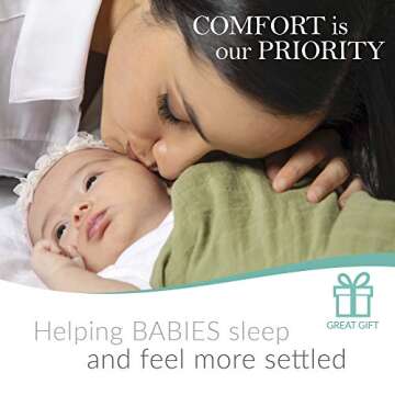 IVY & EVER Organic Cotton Baby Swaddle Blankets