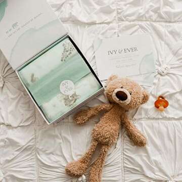 IVY & EVER Organic Cotton Baby Swaddle Blankets