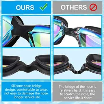 6 Pack Swim Goggles | Antifog Polarized Protection for All Ages